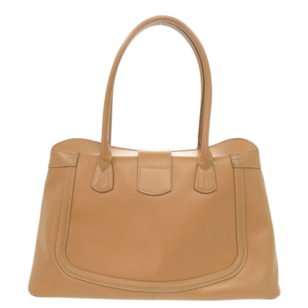 美品 トッズ レザー ベージュ トートバッグ 0901【中古】TOD’S