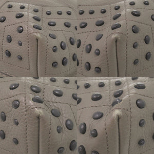 トッズ ウェーブ レザー グレー ハンドバッグ 0905【中古】TOD’S