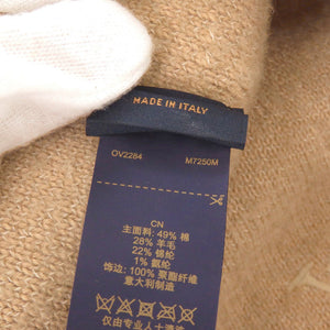 美品 ルイ ヴィトン ウールグラム M7250 コットン ウール ナイロン ベージュ 帽子 キャップ LV 0909【中古】LOUIS VUITTON