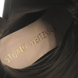 未使用品 スチュアートワイツマン サイズ35 レザー ラバー ブラック ロングブーツ ブーツ 黒 0929【中古】STUART WEITZMAN