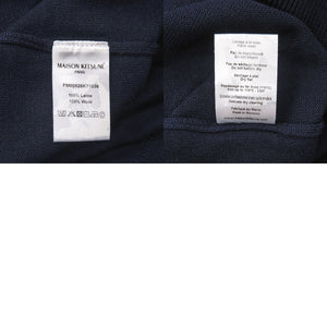 新品同様 メゾンキツネ FOX HEAD PATCH FM00528KT1036 ウール ネイビー ニット 紺 0932【中古】MAISON KITSUNE