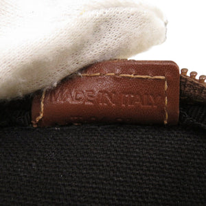 美品 バーバリー ヘイマーケットチェック Haymarket T0401 ゴールド金具 レザー キャンバス ベージュ レッド ブラック ショルダーバッグ 0936【中古】BURBERRY