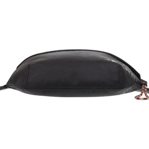 美品 バーバリー ホースフェリープリント ナイロン ブラック ウエストバッグ ボディバッグ 黒 0949【中古】BURBERRY
