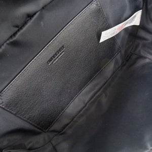 美品 バーバリー ホースフェリープリント ナイロン ブラック ウエストバッグ ボディバッグ 黒 0949【中古】BURBERRY