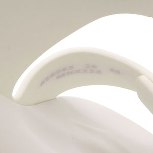 未使用品 アレキサンダーマックイーン ハイブリッドスライド 658063 サイズ36 23cm ゴールド金具 ラバー ホワイト サンダル 0953【中古】Alexander McQueen