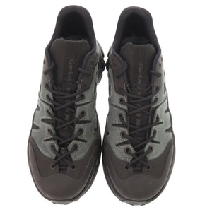 未使用品 モンクレール SILENCIO サイズ42 レザー ラバー ブラック スニーカー 黒 0971【中古】MONCLER メンズ