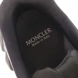 未使用品 モンクレール SILENCIO サイズ42 レザー ラバー ブラック スニーカー 黒 0971【中古】MONCLER メンズ