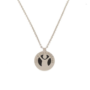 美品 ブルガリ セーブ ザ チルドレン シルバー925 オニキス ルビー シルバー ネックレス 0973【中古】BVLGARI