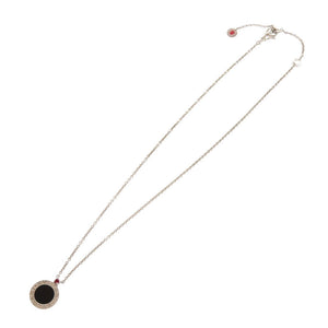 美品 ブルガリ セーブ ザ チルドレン シルバー925 オニキス ルビー シルバー ネックレス 0973【中古】BVLGARI