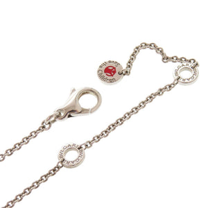 美品 ブルガリ セーブ ザ チルドレン シルバー925 オニキス ルビー シルバー ネックレス 0973【中古】BVLGARI