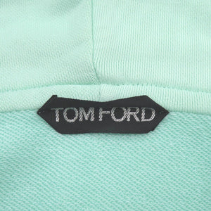 美品 トムフォード フーディー ジップパーカー サイズ52 ナイロン コットン ミントグリーン パーカー 0979【中古】TOM FORD メンズ