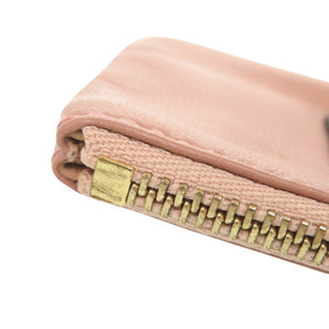 美品 ロエベ ロゴ レザー ピンク コインケース 0984【中古】LOEWE