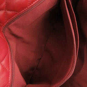 美品 シャネル パリダラス A90352 ラムスキン 20番台 シルバー金具 レッド チェーンショルダーバッグ 赤 1030【中古】CHANEL