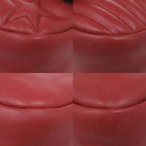 美品 シャネル パリダラス A90352 ラムスキン 20番台 シルバー金具 レッド チェーンショルダーバッグ 赤 1030【中古】CHANEL