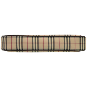 新品同様 バーバリー ノバチェック レザー ブラウン 茶 ショルダーバッグ 1033【中古】BURBERRY