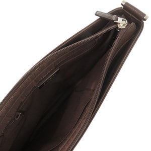 新品同様 バーバリー ノバチェック レザー ブラウン 茶 ショルダーバッグ 1033【中古】BURBERRY