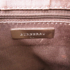 新品同様 バーバリー ノバチェック レザー ブラウン 茶 ショルダーバッグ 1033【中古】BURBERRY