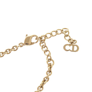 クリスチャンディオール ロゴ メタル ゴールド ネックレス 1041【中古】Christian Dior