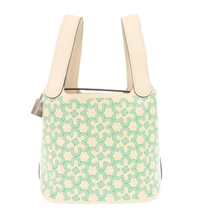 未使用 エルメス ピコタンロック マイクロ ラッキーデイジー ヴォースイフト ナタ ヴェール シルバー金具 U刻印(2022年製) ハンドバッグ 1049【中古】HERMES