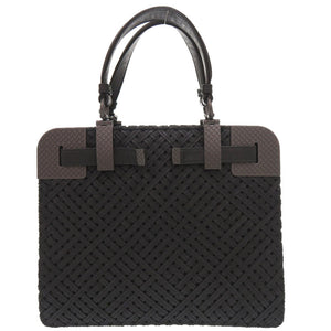 美品 ボッテガヴェネタ レザー ブラック ハンドバッグ 黒 1098【中古】BOTTEGAVENETA