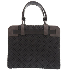 美品 ボッテガヴェネタ レザー ブラック ハンドバッグ 黒 1098【中古】BOTTEGAVENETA
