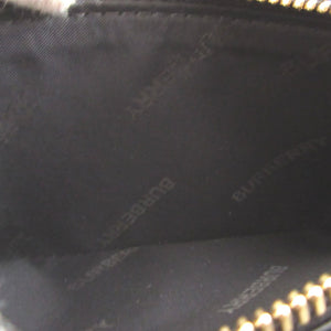 未使用 バーバリー ローラ 8062340 TBロゴ レザー ブラック 黒 ラウンドファスナー長財布 財布 1110【中古】BURBERRY