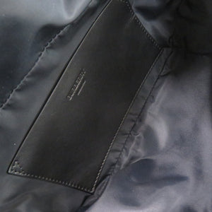 新品同様 バーバリー Deer Print ナイロン/レザー ブラウン ウエストバッグ 茶 1124【中古】BURBERRY