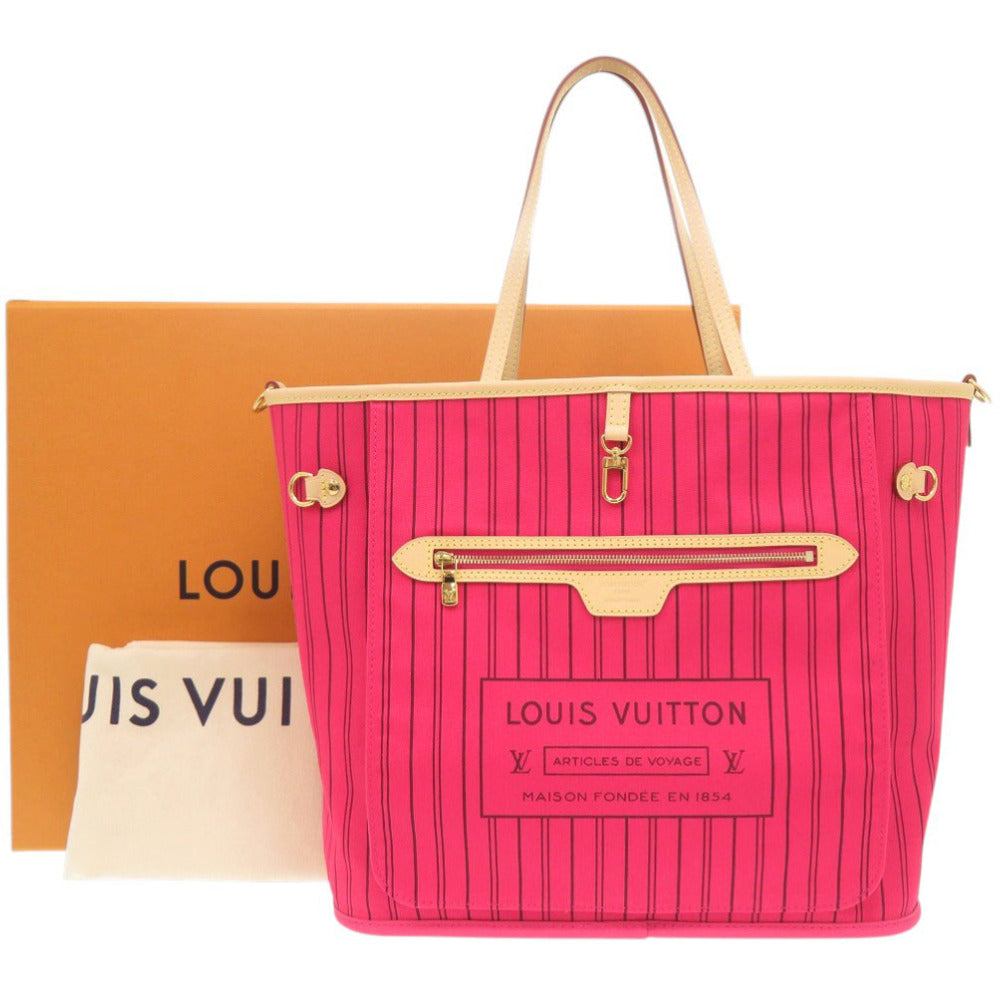 未使用 ルイ ヴィトン ネヴァーフル インサイドアウトMM モノグラム ローズポンディシェリ M12257 IC トートバッグ LV 1128【中古】LOUIS VUITTON