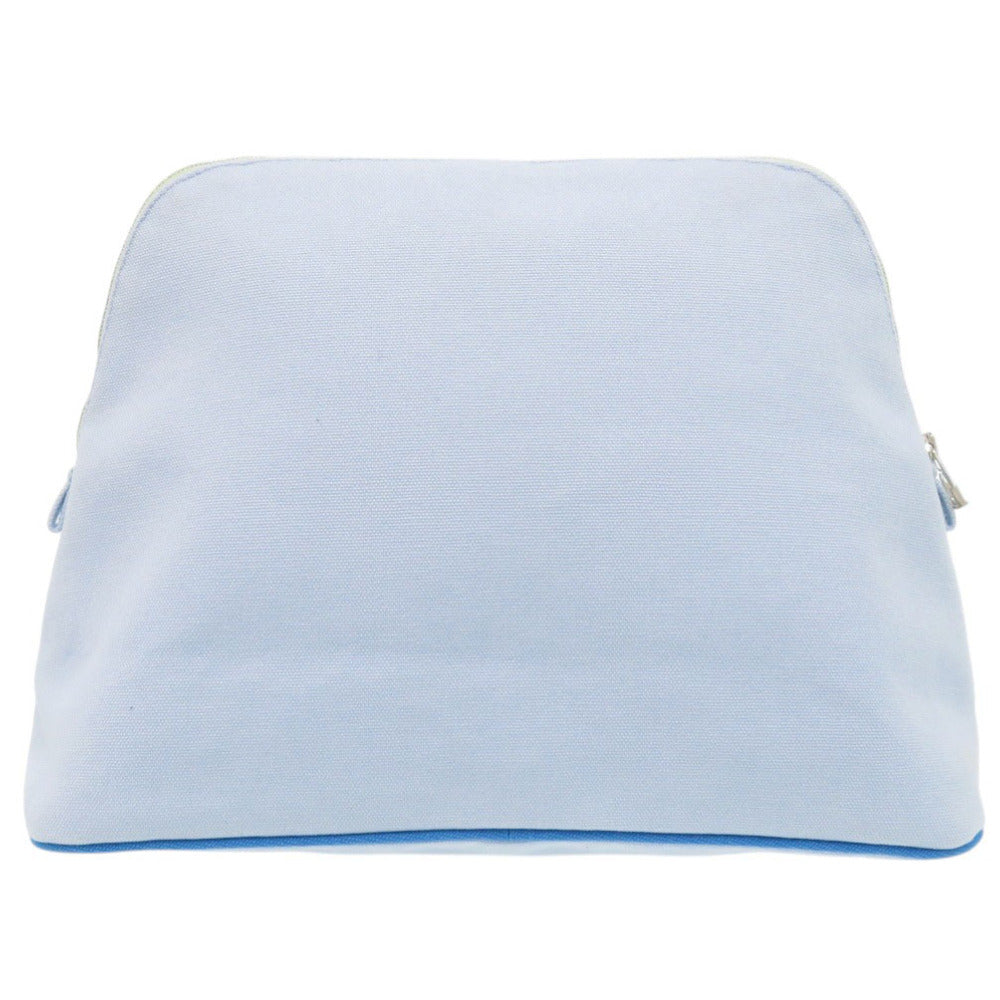 エルメス ボリードポーチ 30 GM コットン ライトブルー 1140【中古】HERMES