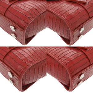 新品同様 ヴィヴィアンウエストウッド BETTINA オーブ 型押しレザー レッド 2WAY ハンドバッグ ショルダーバッグ 赤 1154【中古】Vivienne Westwood