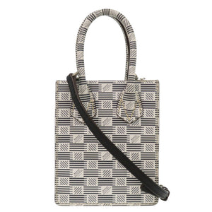 美品 モロー パリ レザー ホワイト ブラック 2way ショルダーバッグ 白 黒 1166【中古】MOREAU PARIS