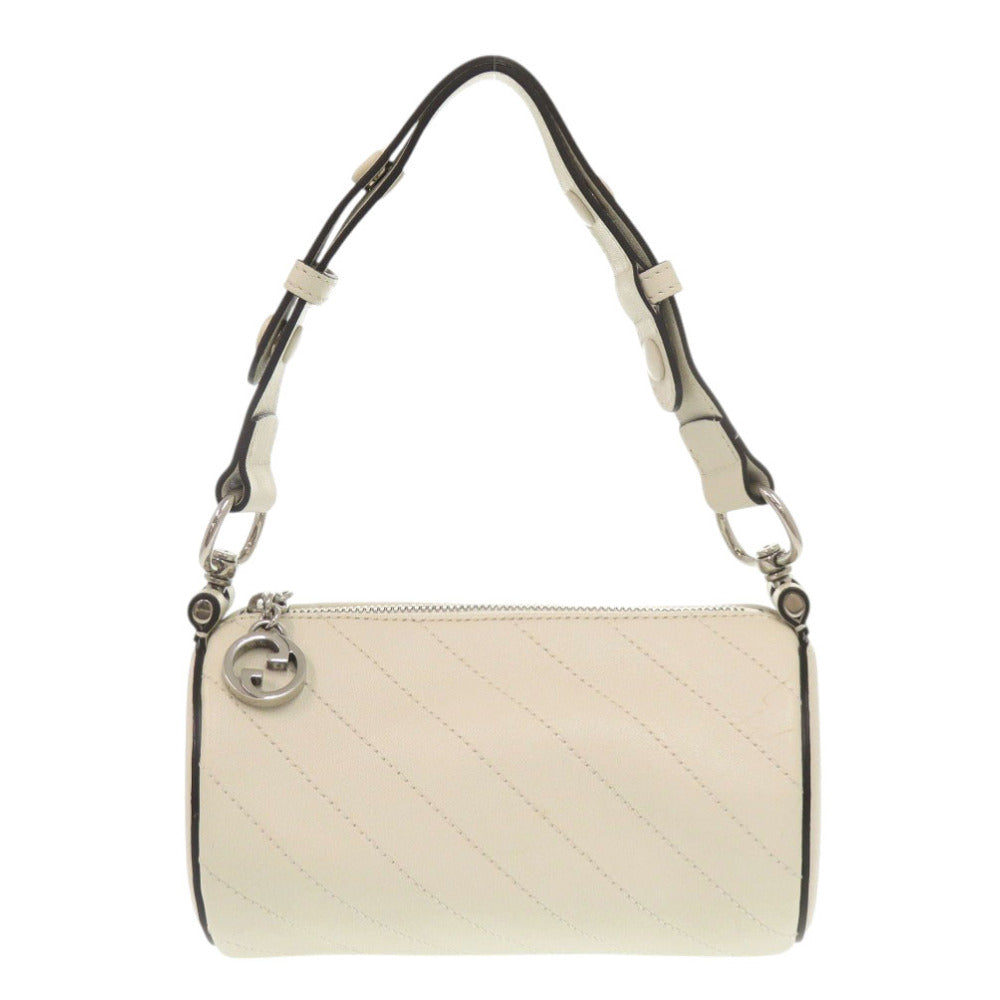未使用 グッチ ブロンディ 760170 ワンショルダーバッグ レザー ホワイト ショルダーバッグ 白 1167【中古】GUCCI