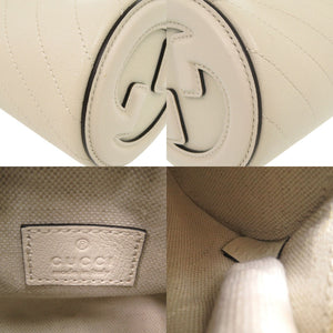 未使用 グッチ ブロンディ 760170 ワンショルダーバッグ レザー ホワイト ショルダーバッグ 白 1167【中古】GUCCI