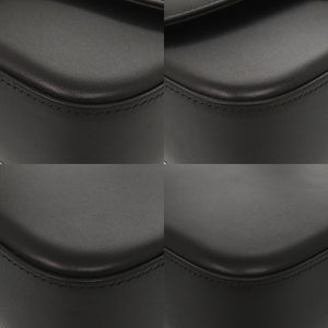 新品同様 グッチ ダブルG 739721 レザー ブラック ショルダーバッグ 黒 1170【中古】GUCCI