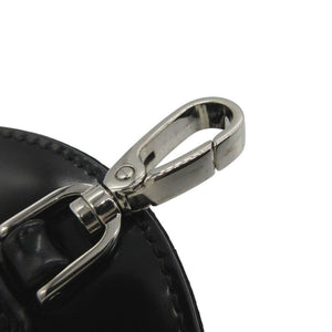未使用品 プラダ トライアングルロゴ ラウンドジップ 1TL431 コインケース ブラッシュドレザー ブラック 1172【中古】PRADA