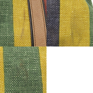 美品 グッチ 2WAY ストライプ 312048 キャンバス/レザー マルチカラー ボストンバッグ 1187【中古】GUCCI