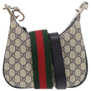 新品同様 グッチ アタッシェ 699409 GGスプリームキャンバス レッド ショルダーバッグ 1192【中古】GUCCI