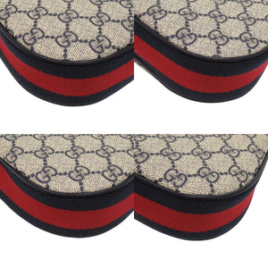 新品同様 グッチ アタッシェ 699409 GGスプリームキャンバス レッド ショルダーバッグ 1192【中古】GUCCI