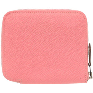 エルメス アザップ シルクイン コンパクト ヴォーエプソン/シルク ローズコンフェッティ シルバー金具 Y刻印(2020年製) コインケース 財布 1194【中古】HERMES