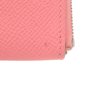 エルメス アザップ シルクイン コンパクト ヴォーエプソン/シルク ローズコンフェッティ シルバー金具 Y刻印(2020年製) コインケース 財布 1194【中古】HERMES