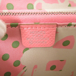 エルメス アザップ シルクイン コンパクト ヴォーエプソン/シルク ローズコンフェッティ シルバー金具 Y刻印(2020年製) コインケース 財布 1194【中古】HERMES