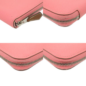 エルメス アザップ シルクイン コンパクト ヴォーエプソン/シルク ローズコンフェッティ シルバー金具 Y刻印(2020年製) コインケース 財布 1194【中古】HERMES