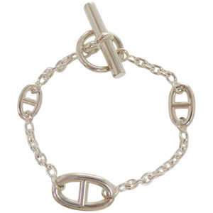 新品同様 エルメス シェーヌダンクル ファランドール シルバー925 シルバー ブレスレット 1207【中古】HERMES