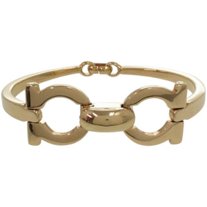 美品 サルヴァトーレフェラガモ ガンチーニ GP ゴールド バングル 1220【中古】Salvatore Ferragamo