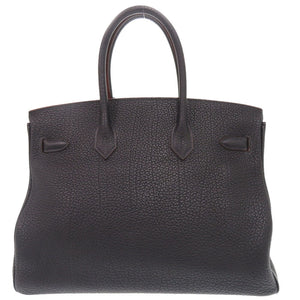 新品同様 エルメス バーキンクラブ35 フィヨルド ヴォーバレニア オットマン ブルーインディゴ ルージュカザック フォーブ シルバー金具 □Q刻印(2013年製) ハンドバッグ 1249【中古】HERMES