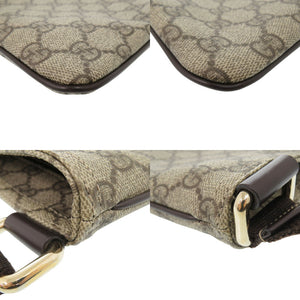 美品 グッチ 201538 GGスプリーム ベージュ ショルダーバッグ 1264【中古】GUCCI
