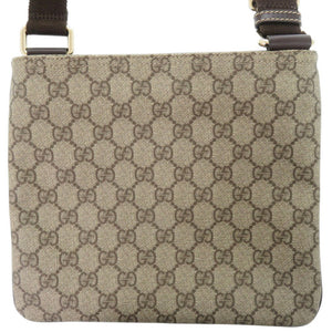 美品 グッチ 201538 GGスプリーム ベージュ ショルダーバッグ 1264【中古】GUCCI
