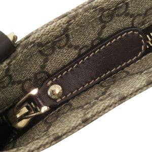 美品 グッチ 201538 GGスプリーム ベージュ ショルダーバッグ 1264【中古】GUCCI