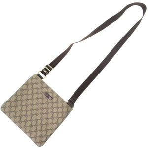 美品 グッチ 201538 GGスプリーム ベージュ ショルダーバッグ 1264【中古】GUCCI
