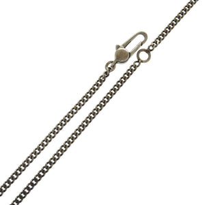 新品同様 グッチ ディアマンテ プレート シルバー925 シルバー ネックレス 1289【中古】GUCCI